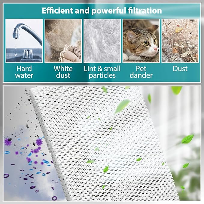 HASMX 2-Pack Replacement Humidifier Filter Pads for Honeywell HE250, HE250A, HE-250, HE-250A Humidifiers, 10" x 13" x 1-5/8" Humidifier Water Pad Filters Replace Part Numbers: RP3162, A35W