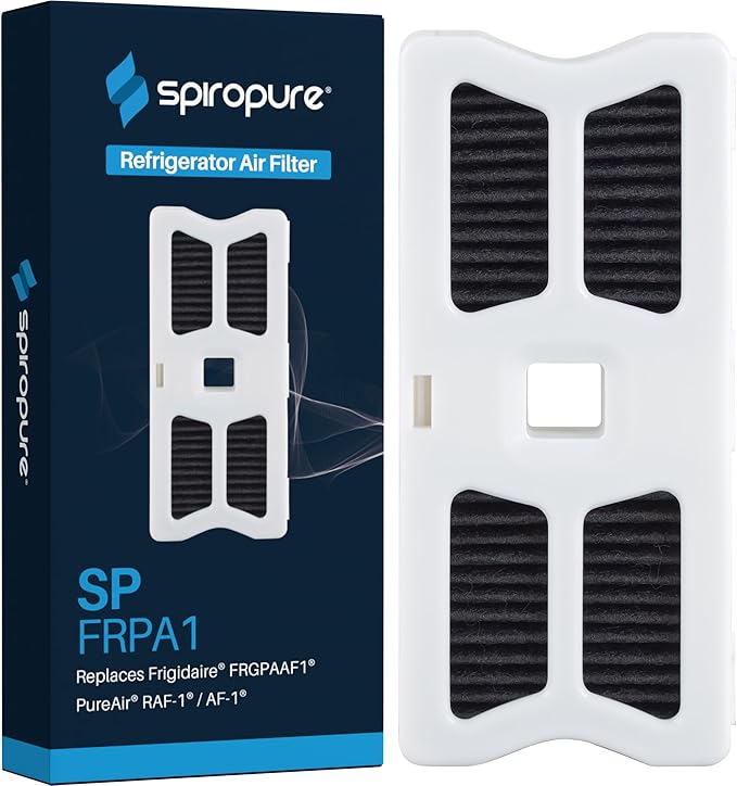 SpiroPure SP-FRPA1 Refrigerator Pure Air Filter Compatible Replacement for Frigidaire FRGPAAF1 PureAir AF-1 RAF-1 Air Filter (1 Pack)