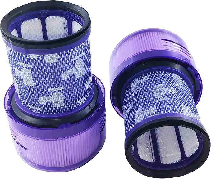 V12 Filter Replacement for Dyson V12 Detect Slim Cordless Vacuum, Compare to Part 971517-01, 2 Pack