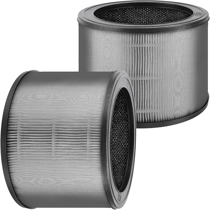 2PCS A231 Filter Replacement Size O Replacement for Winix A231 and A230 Air Purifier, 3-in-1 H13 True HEPA with Activated Carbon Filter Compatible with Part 1712-0110-00, 1712-0100-00