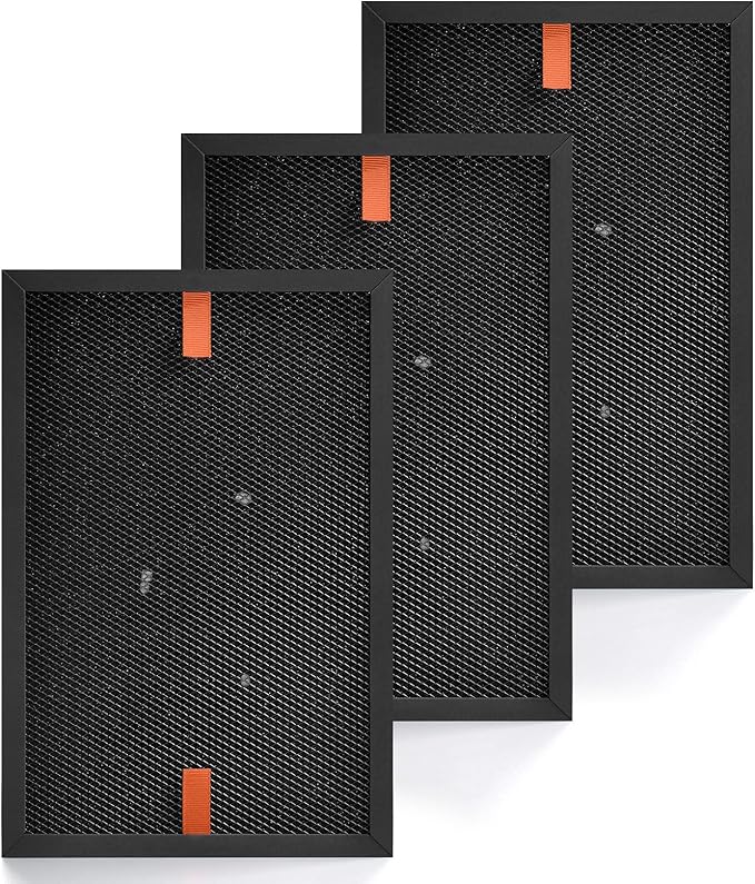 HRFSS1 Smoke Filter S Compatible with Honeywell Air Purifier Filter S HPA3000 PowerPlus and HPA5000 Series Model HPA3100/3200/3300/5100/5200/5300, 3-Pack