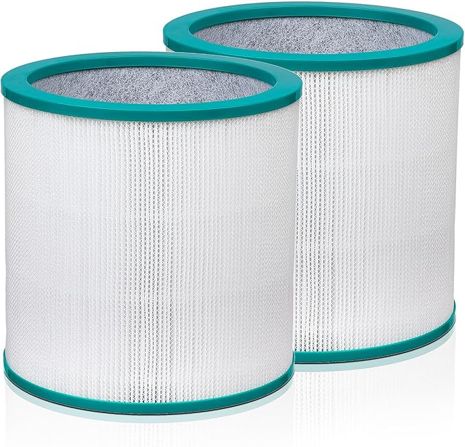 2 Pack HEPA Air Filter Replacement for Dyson Tower Purifier Pure Hot Cool Link TP01 TP02 TP03 BP01 AM11 Models, Part # 968126-03