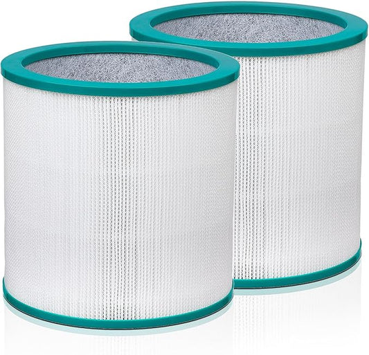 2 Pack HEPA Air Filter Replacement for Dyson Tower Purifier Pure Hot Cool Link TP01 TP02 TP03 BP01 AM11 Models, Part # 968126-03