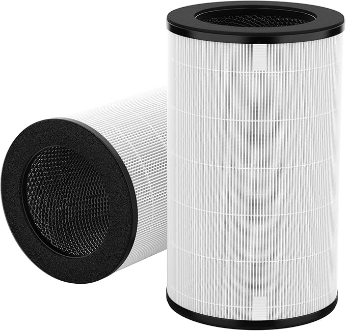 AP-PET35 AP-T30 Replacement Filter Compatible with HoMedics TotalClean Air Purifier Models 5-in-1 AP-T30FL AP-T30WT AP-PET35FL AP-PET35-WT, 360° Filtration 5 Layers 3 in 1 HEPA Filter