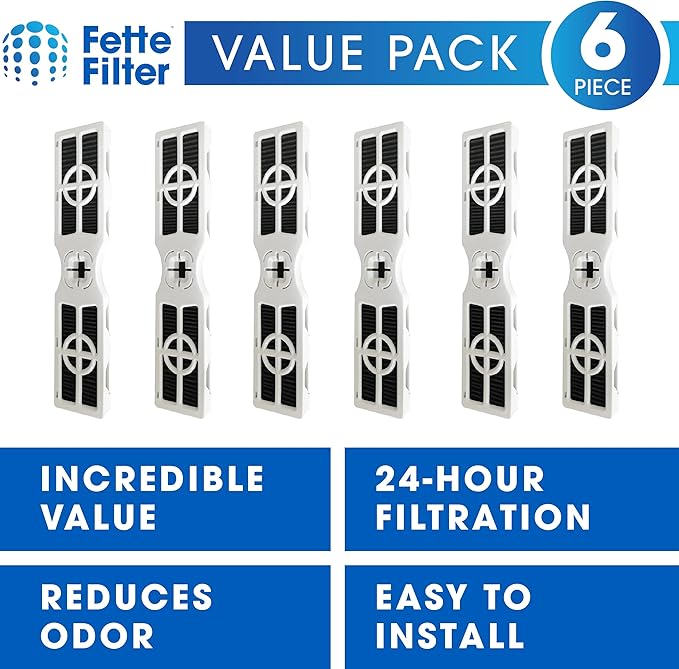 FRGPAAF2 Refrigerator Air Filter Compatible with Frigidaire FRGPAAF2 PureAir AF-2 Refrigerator Air Filter, Compare to Part # FRGPAAF2, AF-2, RAF-2. Includes 6 Replacement FIlters.