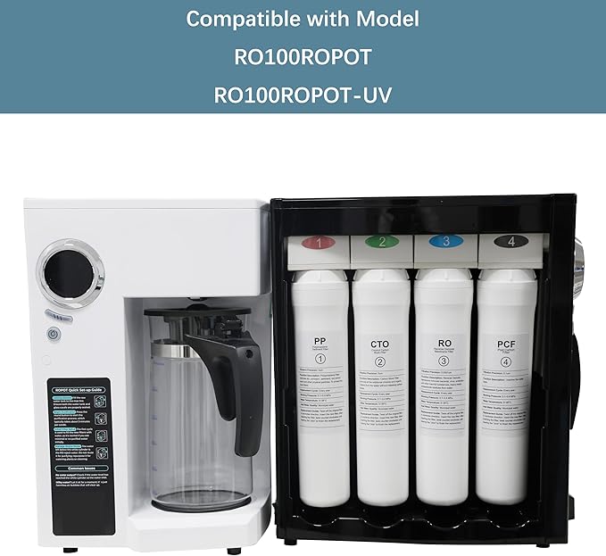 ROPOT CTO Filter Compatible with Bluevua RO100ROPOT RO100ROPOT-UV