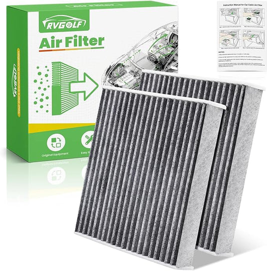 2-Pcs Cabin Air Filters Air Condition for Honda Accord 03-22, Civic 06-15, CR-V 07-16, Odyssey 05-17, Pilot 09-23 Air Filter Car Replacement for Cabin Filter CF10134 Automotive Accessories