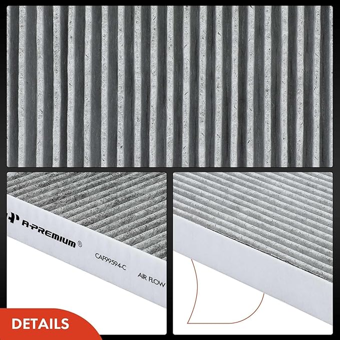 A-Premium Cabin Air Filter with Activated Carbon Compatible with Hyundai & Kia - Elantra 2021-2023, Ioniq 5 2022-2024, Santa Fe 2021, Sonata 2020-2023, Tucson 2024, K5 2021 2023-2024