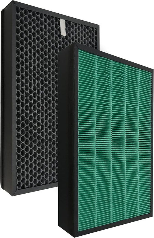 2 Pack 250/250S Replacement Filter for Coway AIRMEGA 250 / 250S Smart Air Purifier Max 2 Green True HEPA with Active Carbon Filter Part # AP-1720-FP AP1720FP (Pack of 2)