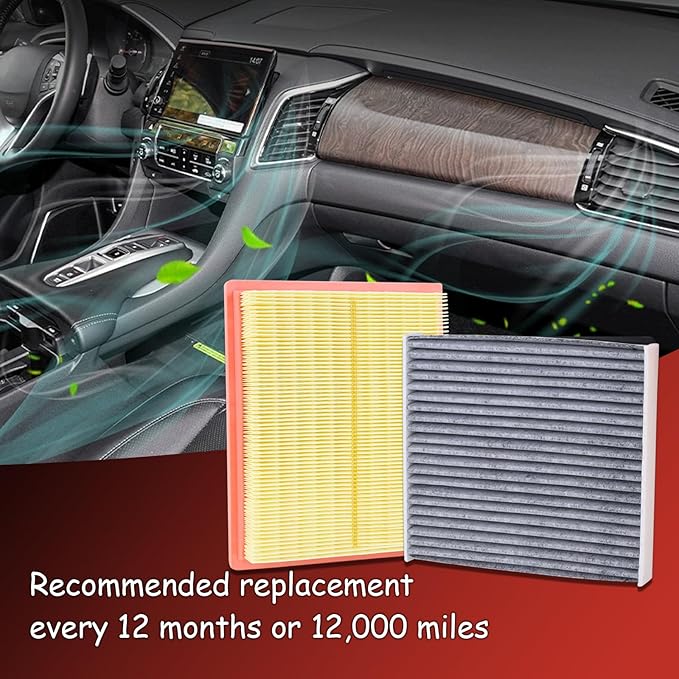 CA10741 Engine Air Filter and CF10285 Cabin Air Filter kit Compatible with 2010-2018 Toyota Prius 2016-2018 Rav4 Hybrid 2011-2017 Lexus CT200H 2015-2021 NX300H Replaces 17801-37020 CP285