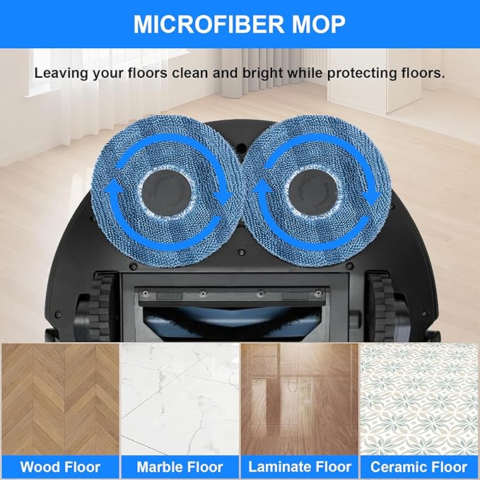 26 PCS Accessories Kit for Eufy C20 Omni Robot Vacuum Cleaner, Replacement Parts Include 2 Roller Brush 6 Mop Pads 6 Dust Bags 6 Side Brushes 4 Filters, X10 Pro Omni Semi-Annual Replacement Kits