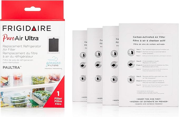 Frigidaire PAULTRA Pure Air Ultra 4 Count Air Filter, 6.5" x 4.75"