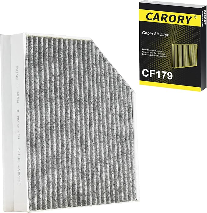 Cabin Air Filter w/Activated Carbon for Audi Q5 (2009-2017), A4 Quattro (2009-2017), A5 Quattro (2008-2017), A4 (2009-2017), S5 (2008-2018), OE# PAB81943910, 8K0819439B, CF11179, XC36071C