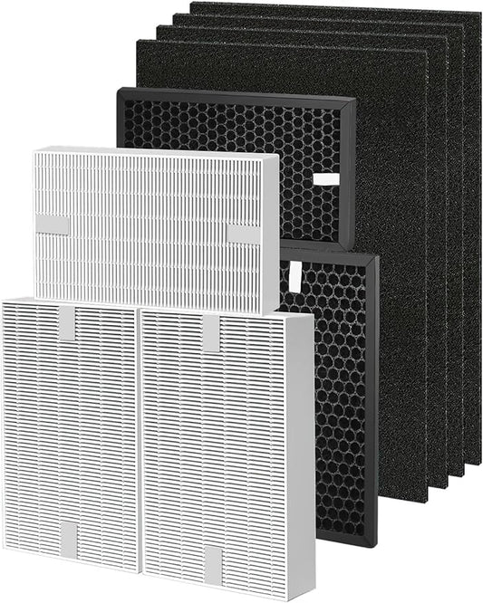 HPA5300B Replacement Filter Compatible with Honeywell Air Purifiers HPA5300B HPA5350 HPA3300, 3 Premium Filters, 3 S Carbon and 4 A Pre-Filter, Part# HRF-R3, HRFSC1, HRF-A300 & HRF-ARVP300