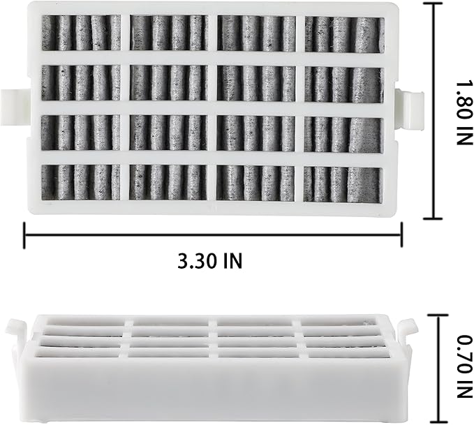 Fresh Flow Air Filter fit for Whirlpool Refrigerator model WRF560SEHZ00/01/02/03, WRF560SEYM00/01/02/04/05, WRF736SDAM00/10/11/12/13/14, WRF757SDHZ00/01/02/03/04, WRF767SDHZ00/01/02/03/04 (3pk)