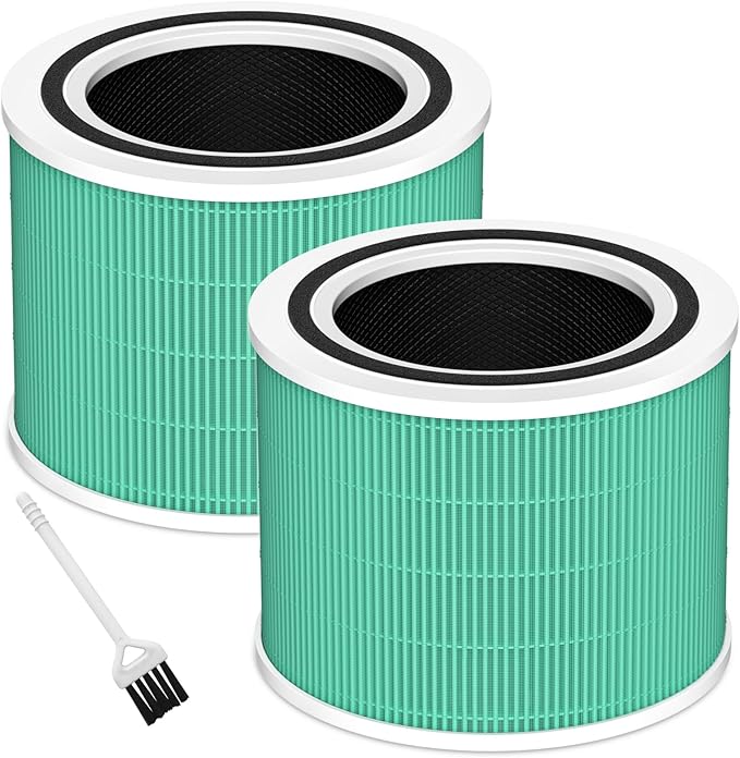 Funmit Core 200S Toxin Absorber Replacement Filter for LEVOIT Core 200S Smart WiFi Air Purifier, 3-in-1 Filter Replacement and High-Efficiency Activated Carbon, Part#Core 200S-RF, 2 Pack