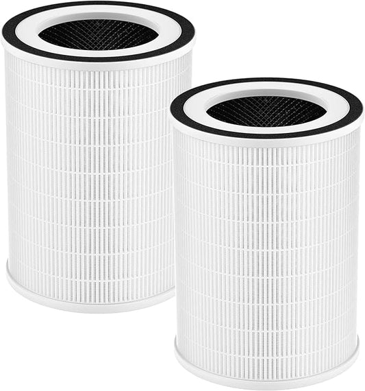 2 Pack HEPA KILO Filter Compatible with Afloia KILO, KILOPLUS, KILOPRO, MIRO,MIRO PRO and MORENTO MR-Kilo, Kalo Air Purifier, 360° 3-Stage Filtration for Odor,Smoke,Dust,Pollen,Pets