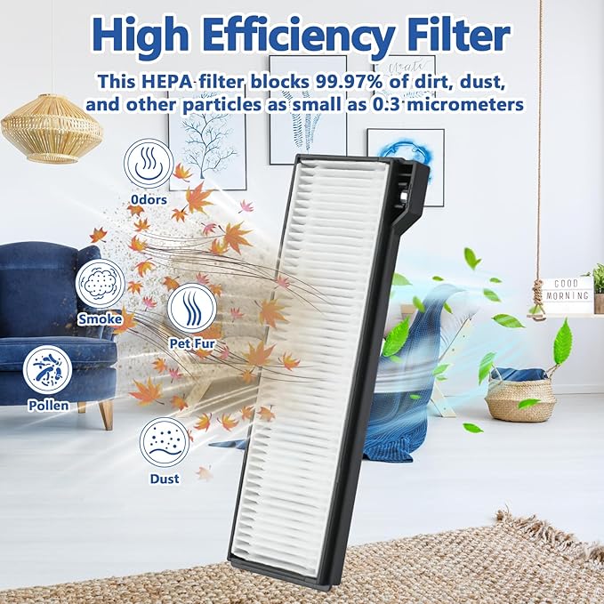 21 Pack X10 Pro Omni Replacement Parts for Eufy X10 Pro Omni Robot Vacuum Accessories, 1 Main Roller Brush, 2 Hepa Filters, 4 Mop Cloth Pads, 6 Side Brushes, 6 Dust Bags, 1 Screwdriver 1 Clean Tool