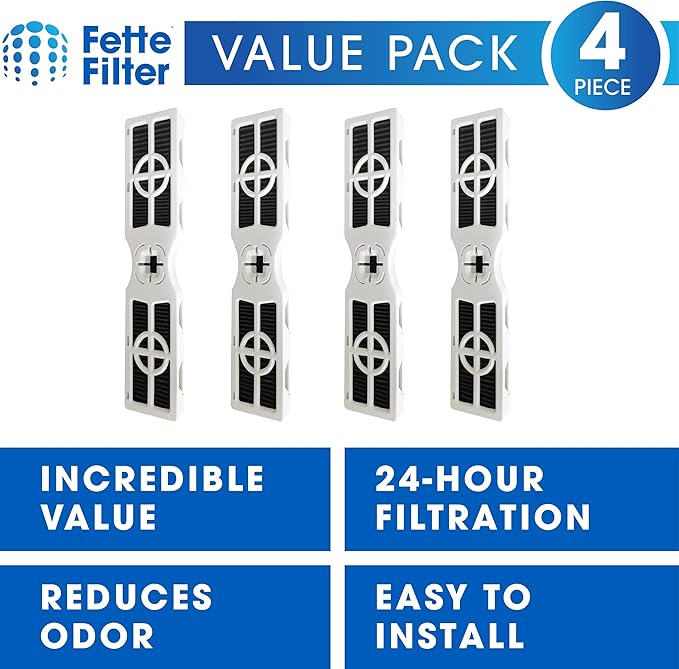 FRGPAAF2 Refrigerator Air Filter Compatible with Frigidaire FRGPAAF2 PureAir AF-2 Refrigerator Air Filter, Compare to Part # FRGPAAF2, AF-2, RAF-2. Includes 4 Replacement FIlters.