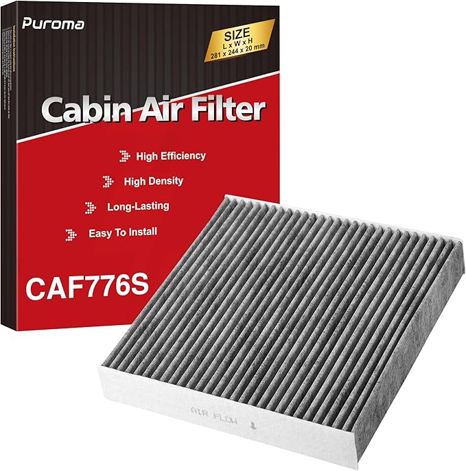 Puroma Cabin Air Filter with Activated Carbon, Replacement for CF11776, Compatible with Infiniti JX35, QX60 and Altima, Maxima, Murano, Pathfinder