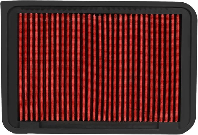 DNA Motoring AFPN-010-RD Clean Air Washable Drop In Panel Air Filter Enhance Engine Performance [Compatible with 07-17 Toyota Camry 4 Cyl / 09-15 Venza 4-Cyl]