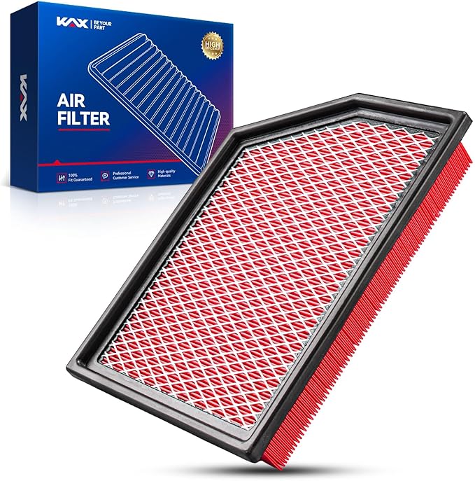 KAX Premium Engine Air Filter, CA11877 Replacement for Jeep Cherokee 2014-2018 (3.2L, 2.4L) Models, Advanced Air Filter Media, Increased Acceleration