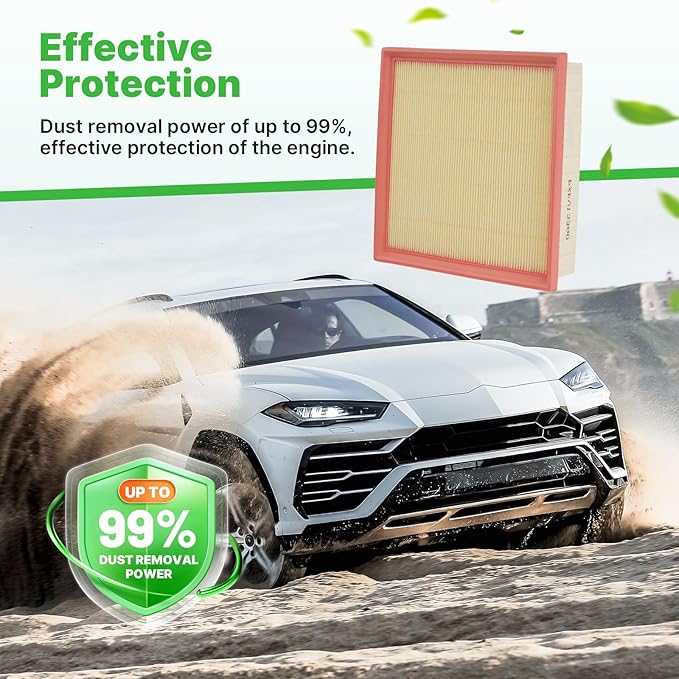Engine+Cabin Air Filters Kit Fit for 2024-2026 Mazda CX-90 CX90, 2025-2026 CX-70 CX70 Engine Air Filter Set Automotive Accessories Replacement PXFV133A0 KR9P-61-J6X