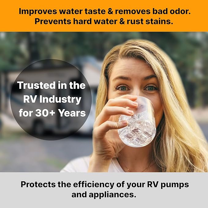 Enhanced Virus Hero South of The Border RV Water Filtration System 3-Stage Filtration, 0.2 Micron Virus Removal, Chlorine Reduction, & Heavy Metal Removal – Ideal for RVs, Motorhomes, & Campers