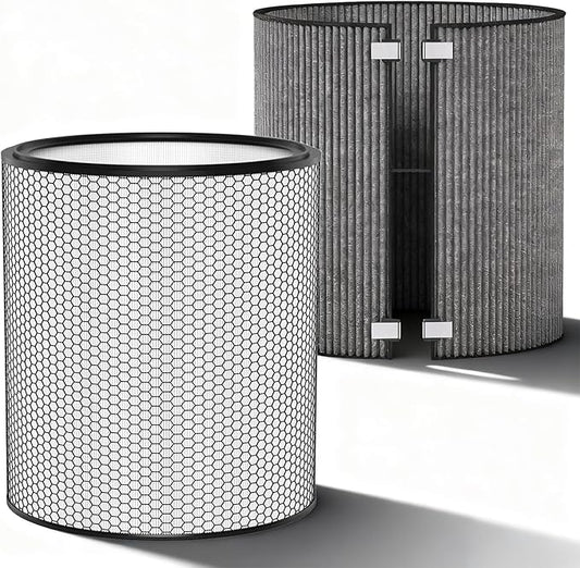 BP03 Filter Replacement Compatible with Dyson Purifier Big + Quiet Formaldehyde BP03 BP04 BP06, High-Efficient HEPA Filter and Carbon Filter for Smoke, Pet Odors, Wildfire, Part# 972132-01/972133-02