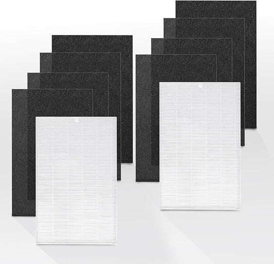 1216L H13 True HEPA Replacement Filter, Compatible with Coway AP-1216L, 2 Stages with H13 True HEPA and Activated Carbon Filter Set (2 Pack)