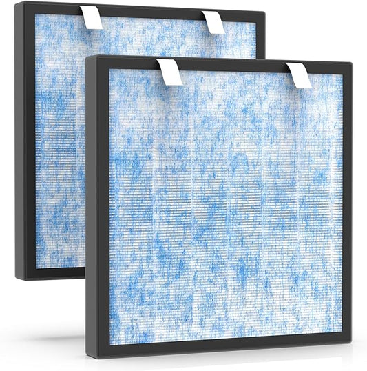 2-Pack KJ01 H13 HEPA Filter Fit for Dhyala KJ01 Air Purifier, Replacement Filter Parts, 2 Pack