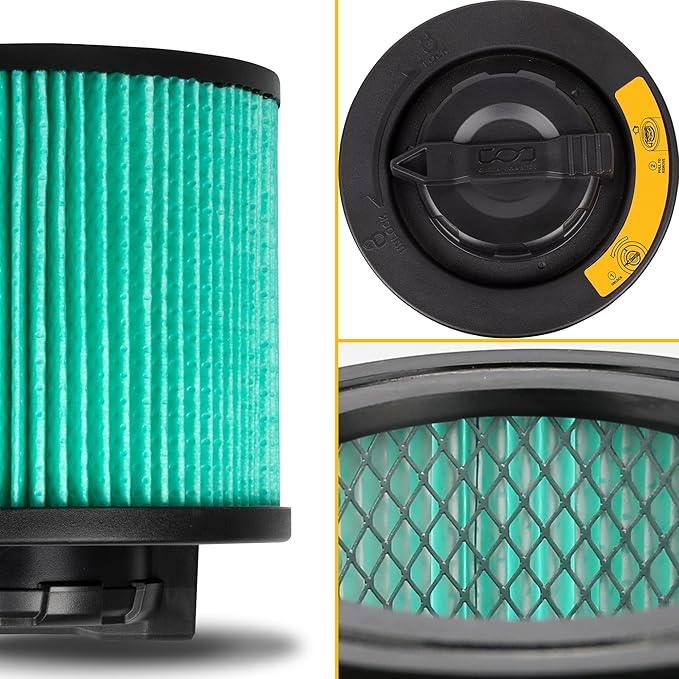 DEWALT HEPA Vacuum Filter Replacement DXVC4003, Fit for Most 4-5 Gallon Wet Dry Vacuum Cleaner, Cartridge Filter Compatible with DXV04T, DXV05P, DXV05S, DXV08S, DXV06G,DW4GAL,DXV15T