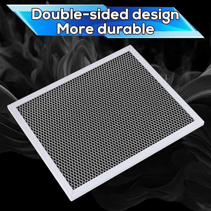 1pcs Range Hood Filter, Range Hood Filter Replacement Air Filter Factory Parts Compatible with Broan Nutone 41F, 97007696,97005687 Range Hoods (Black)