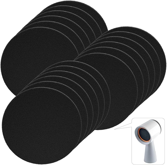 18 Pack Replacement Carbon Filters Compatible with BREETEE Portable Range Hoods, Round 4.7 Inch Charcoal Filter, Effective Odor Control