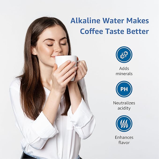 Alkaline Filters Replacement for All Waterdrop® Pitcher and Dispenser Filtration System, Fits Waterdrop® WD-PF-AL, Reduces PFOA/PFOS, Chlorine, Last Up to 100 Gallons (Pack of 3), Maxblue