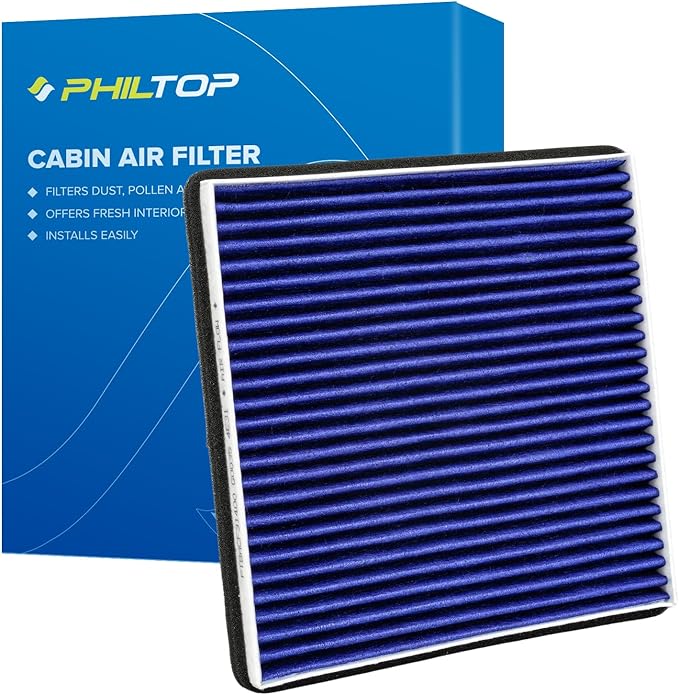 PHILTOP Premium Cabin Air Filter w/Dual Activated Carbon, Compatible with CF9846A Toyota Prius, Sienna, 4Runner, FJ Cruiser, Celica, Subaru Outback, Legacy, B9 Tribeca, Tribeca, Mitsubishi Endeavor