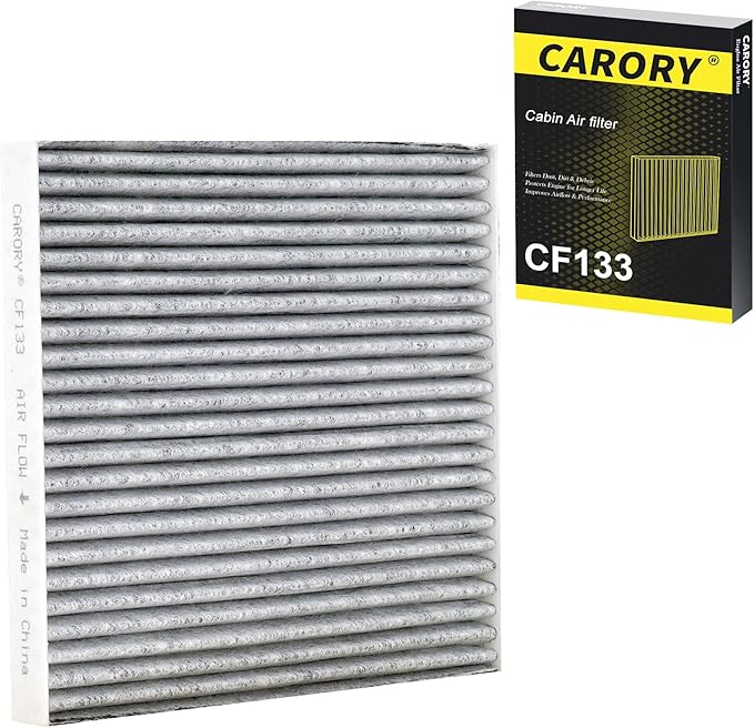 Cabin Air Filter w/Activated Carbon for Toyota Corolla (2002-2008), Matrix (2003-2008), Chirey: Omoda 5 (2023), Tiggo 4PRO (2023-2024), OE# 88568-02020, CF10133, XC35491, C35491