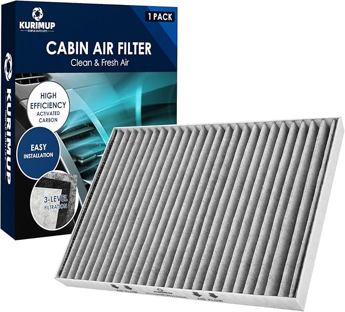 Premium Cabin Air Filter with Activated Carbon,Replacement for CF11663, Fit for Buick Enclave 08-17, Chevrolet Traverse 09-17, GMC Acadia 07-16, Saturn Outlook 07-10.
