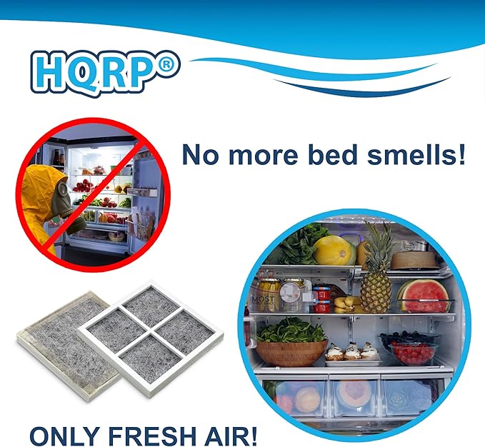 HQRP 2-Pack LT120F Air Filter compatible with LG LMXS27626S LMXS27676D LMXS27766S LMXS30746S UPFXC2466S LMXS30776S LMXS30756S LMXS30786S LMXS30796D LNXC23726S LNXC23766D Refrigerator