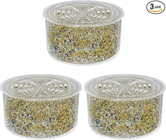 3 Pack Shower Head Filter Replacement Cartridge Compatible with All Canopy Handheld & Fixed Filtered Shower Head, Water Softener Filter for Hard Water, Reduce Chlorine and Harmful Substances