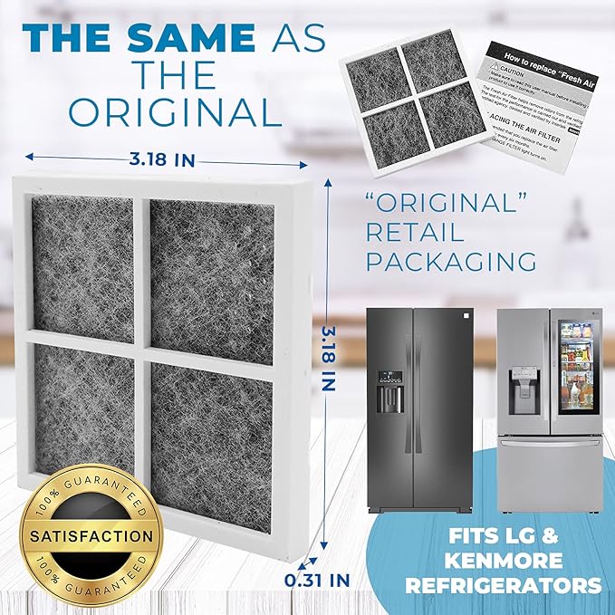 What's Up? 469918 KENMORE Elite 1pk Refrigerator Air Filter Replacement Part Replaces ADQ73214402, ADQ73214404, ADQ73214405, ADQ73214406, ADQ73214408