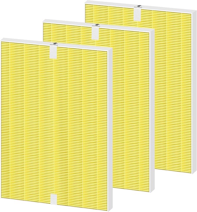 3 Pack 116131 HEPA Replacement Filter I for Winix C555 5500-2 5510 5520 Am80 Plasmawave Air Purifier H13 True HEPA Filter