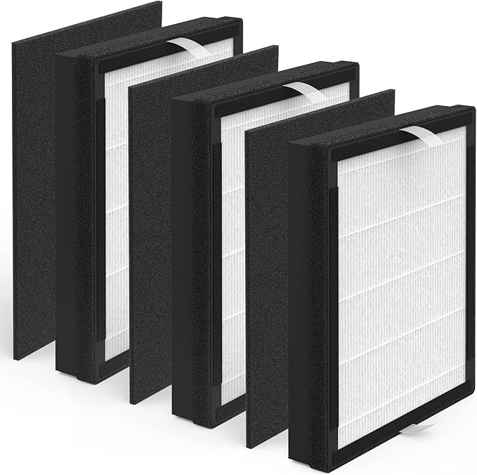 3 Packs IAF-H-100A Replacement Filters Compatible with 3M Filtrete A FAP-C01-A and Idylis A Series Air Purifi-ers AC-2119 IAP-10-100 IAP-10-140 IAPC-40-150, Part # IAF-H-100A