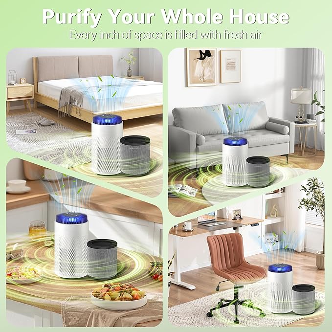 Airmega 50 Filter Replacement Compatible with Coway Airmega 50 Air Purifier, 3-in-1 True Hepa and Deodorization Filter