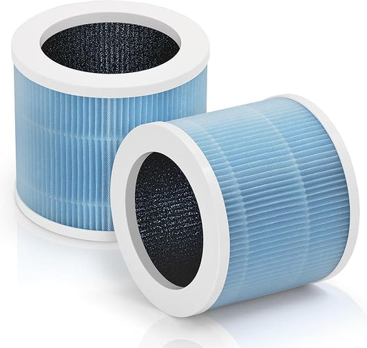 [Smoke Filter] A1 Air Filter Replacement Compatible with Vewior Air urifier Filter Replacement Model, HQSC-50, HQKJ-80, AMEIFU AP01W, KOIOS HQKJ-50 3-in-1 Filtration Efficient Air Cleaner 2 Packs