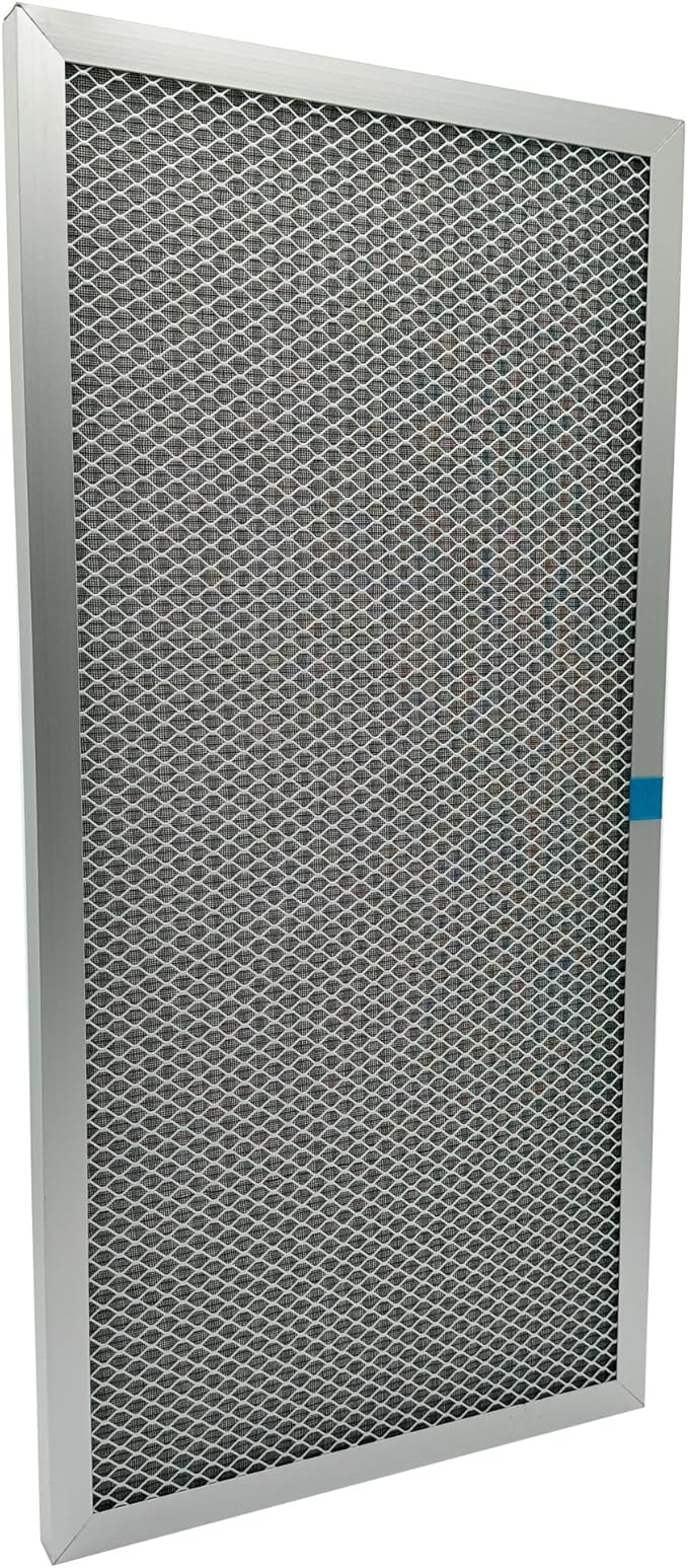 Washable Electrostatic Furnace Air Filter, MERV 8, (12" x 24" x 1") Aluminum Reusable Filter for Furnace, Central AC, and HVAC System
