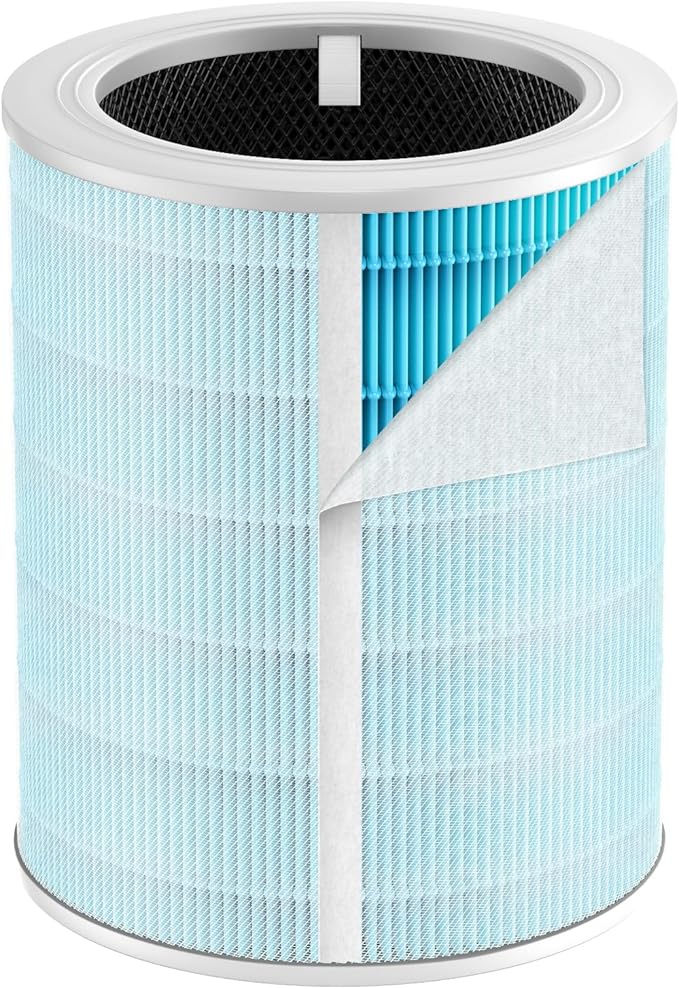 Core 600s Smoke Remover Replacement Filter Compatible with LEVOIT Core 600S Air Purifier, 4-in-1 HEPA and Activated Carbon 600s Filter, Core 600S-RF-SR, 1 Pack