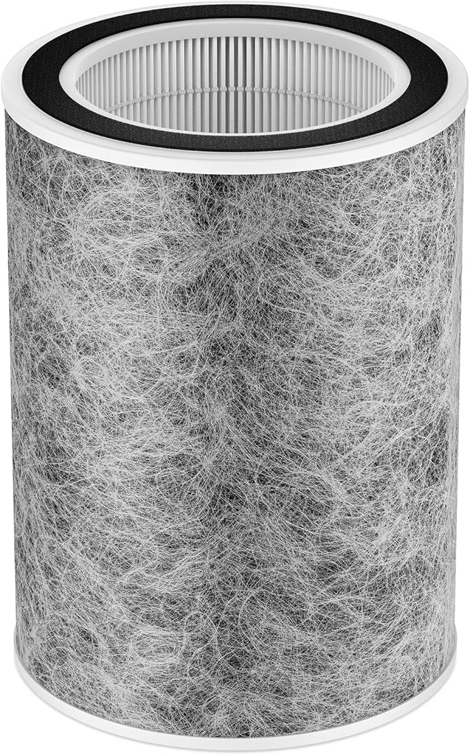HP302 HP301 Replacement Filter Compatible with Shark HP202 HP201 HC502 HP232 HC501 AP1000 Air Purifier MAX, Cleans up to 99.97% of particles, Part # HE2FKBAS, HE2FKBASMB, 1 Pack