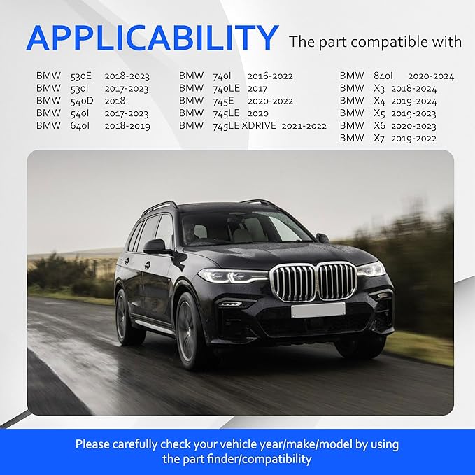 13718577170 Engine Air Filter Compatible with BMW 520i, 530e, 530i, 540d, 540i, 640i, 740e, 740i, 740Le, 745e, 745Le, 745Le xDrive, 840i, X3, X4, X5 2019-2023, X6 2020-2023, X7 2019-2022