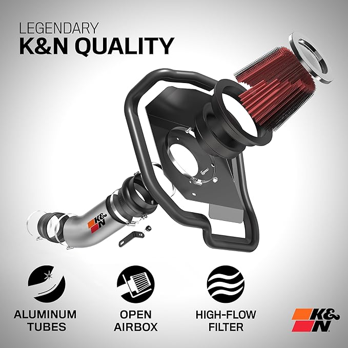 K&N Cold Air Intake System: High-Flow Air Filter, Increase Performance & Acceleration: Compatible with 2013-2018 Nissan: Altima, 69-7064TS